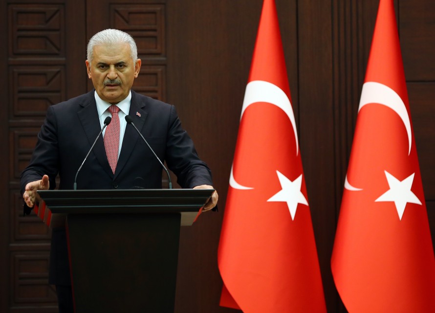  رئيس الوزراء التركي بن علي يلدريم