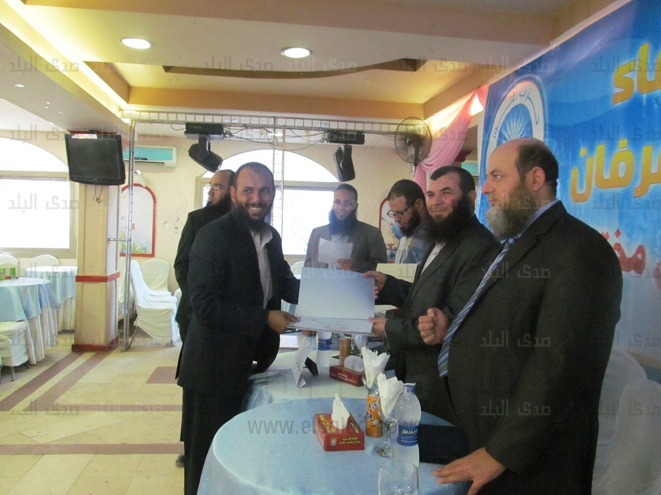 حزب النور بالفيوم يكرم البطل الاوليمبى محمد ايهاب