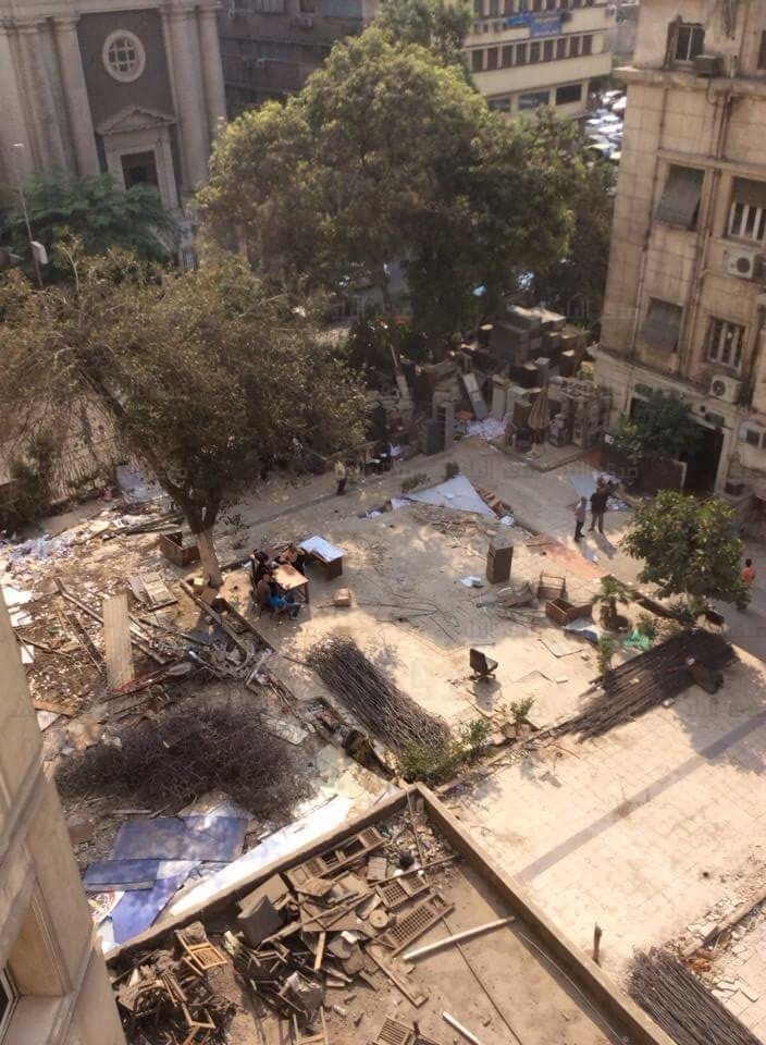 هدم مبنى نقابة المحامين 