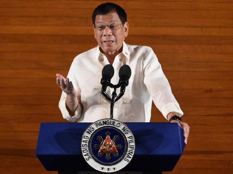 للرئيس الفلبيني رودريجو دوتيرتي
