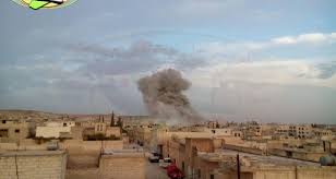  قصف جوي على بلدة "خان شخون"