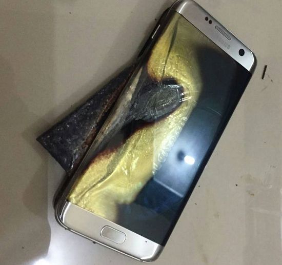 انفجار هاتف جلاكسي نوت 7 انفجار هاتف جلاكسي نوت 7