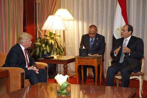 لقاء السيسي وترامب لقاء السيسي وترامب
