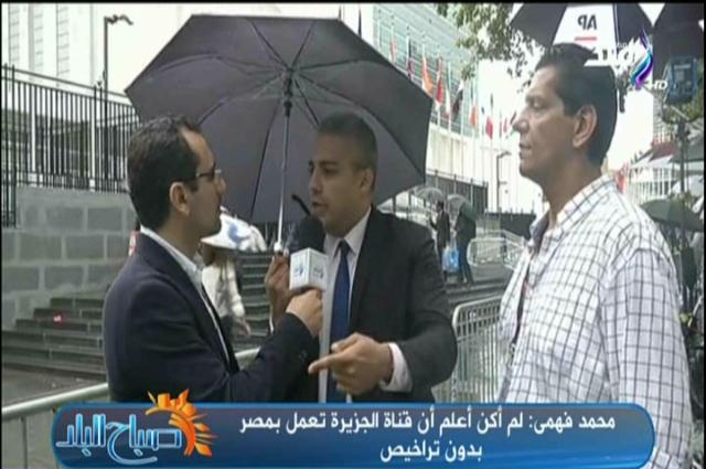 محمد فهمي مراسل قناة الجزيرة القطرية السابق
