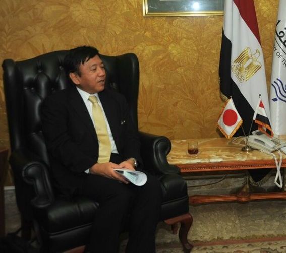 السفير الياباني بمصر تاكيهيرو كاجاوا السفير الياباني بمصر تاكيهيرو كاجاوا