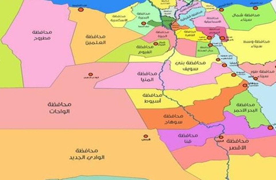 اعادة ترسيم الحدود بين المحافظات المصرية