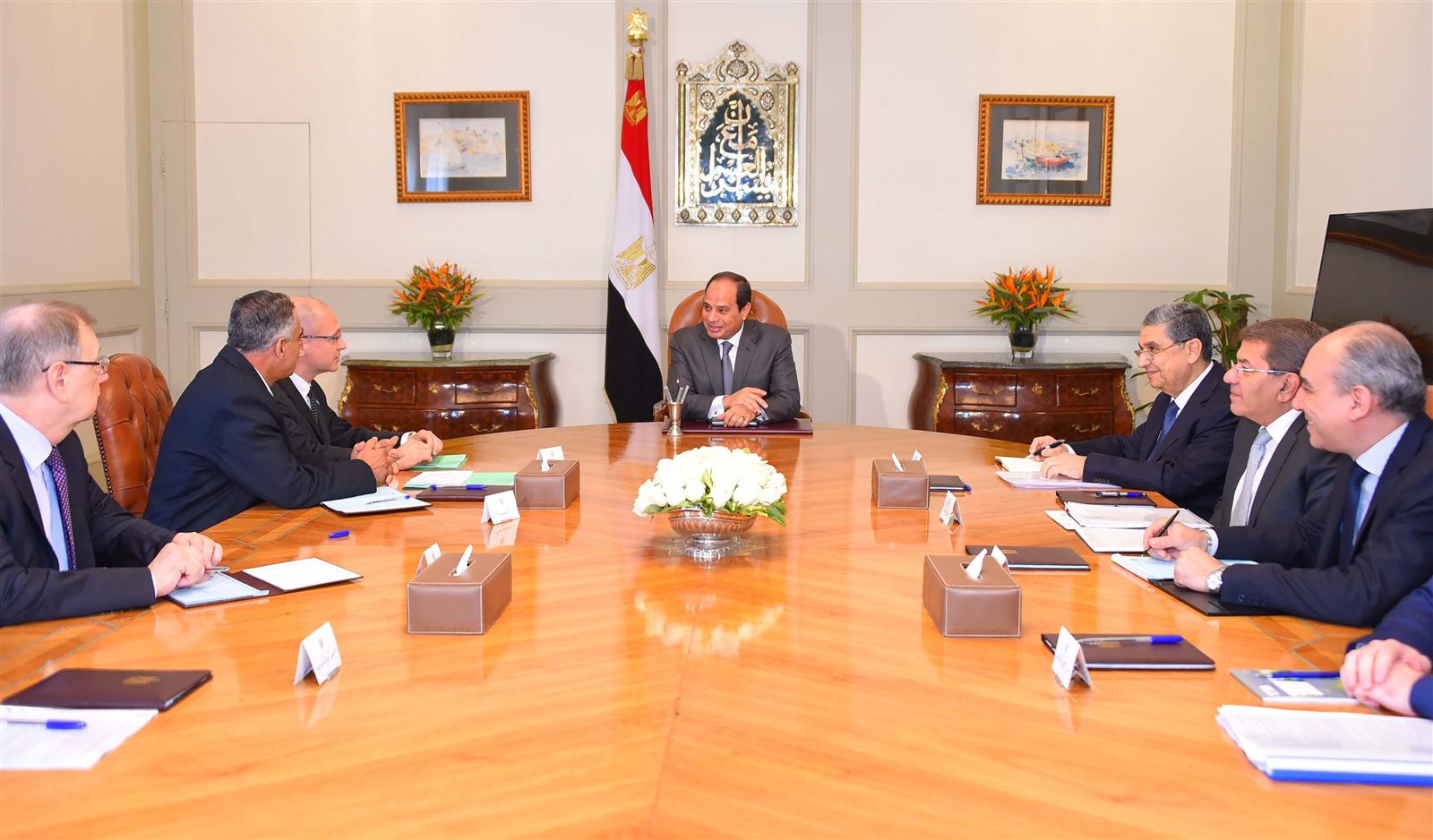 لقاء السيسي برئيس شركة "روس أتوم" الروسية