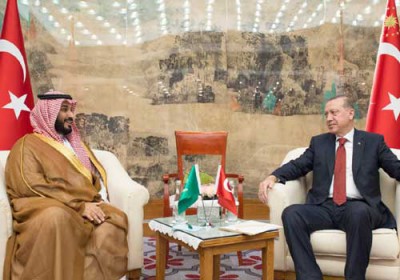 ولي العهد السعودي يلتقي الرئيس التركي  ولي العهد السعودي يلتقي الرئيس التركي