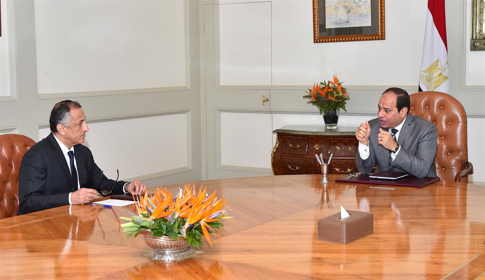 الرئيس السيسي ومحافظ البنك المركزي