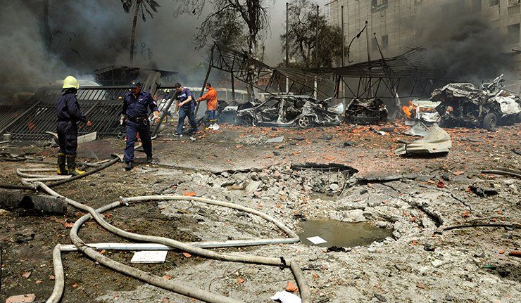 تفجيرات انتحارية بمدينة حماة تفجيرات انتحارية بمدينة حماة