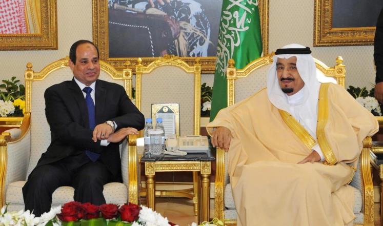 الملك سلمان والسيسي  الملك سلمان والسيسي