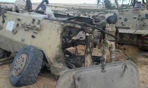 انفجار عبوة ناسفة في مدرعة شرطة