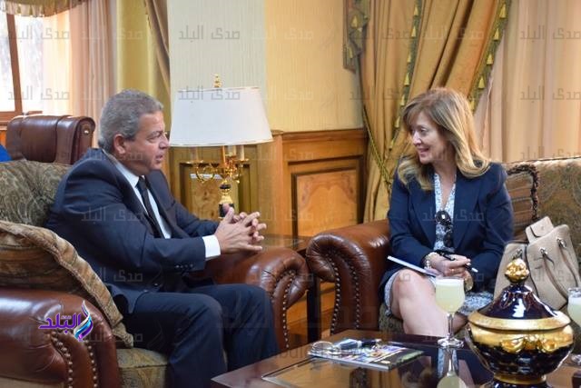 وزير الرياضة يلتقى سفيرة البرتغال وزير الرياضة يلتقى سفيرة البرتغال