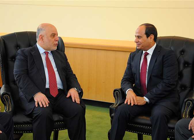 السيسي ورئيس الوزراء العراقي السيسي ورئيس الوزراء العراقي