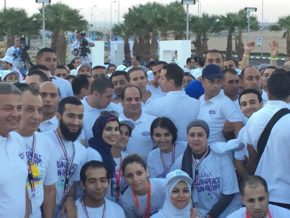 السيسي فى الماراثون