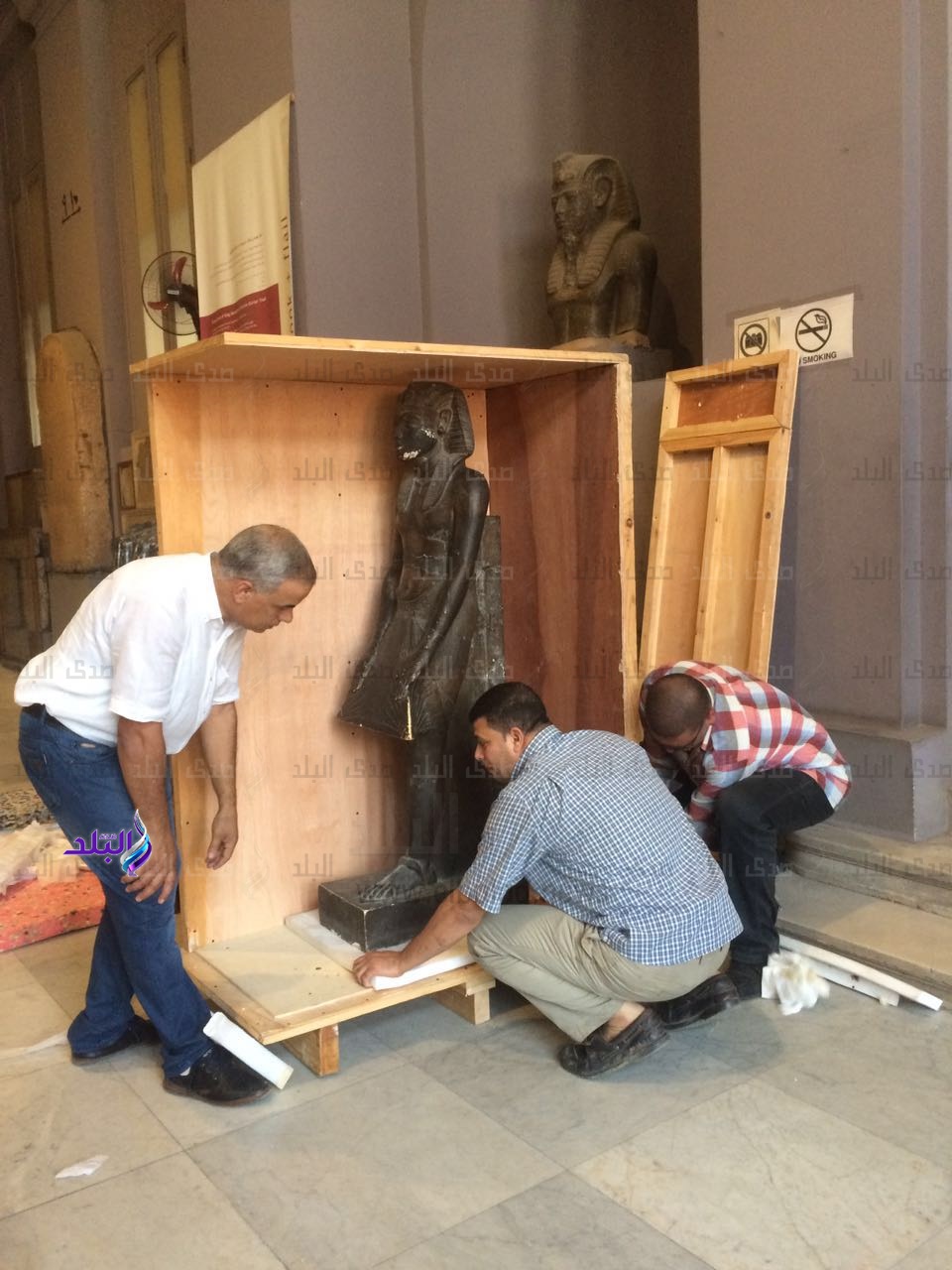 نقل أثار للمتحف المصري الكبير  نقل أثار للمتحف المصري الكبير
