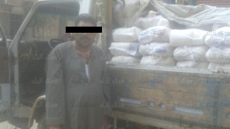  سكر تمويني بحوزة سائق