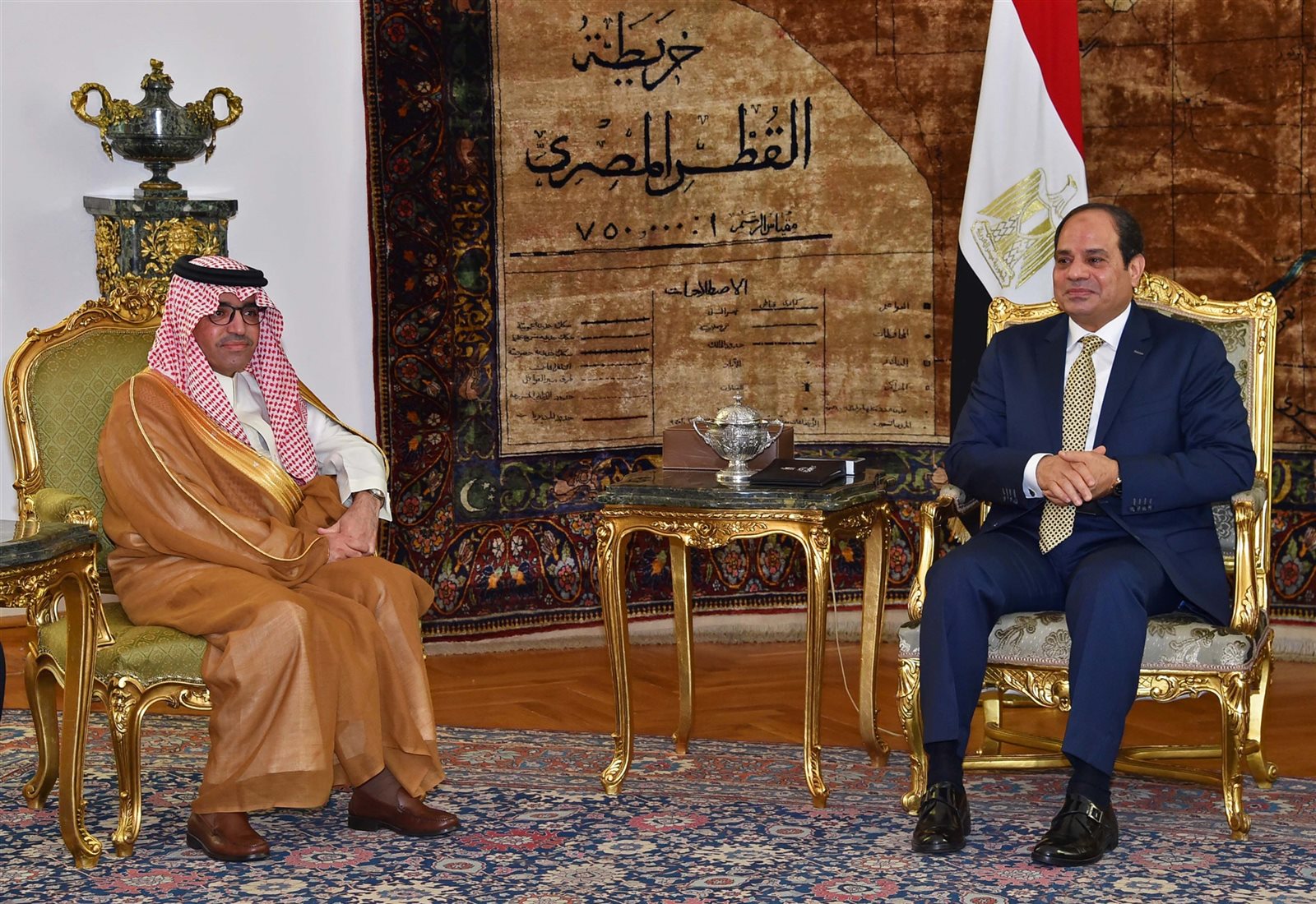 الرئيس السيسى خلال لقائه برئيس منظمة السياحة العربية الرئيس السيسى خلال لقائه برئيس منظمة السياحة العربية