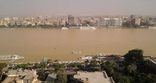 السيول تعكر مياه نهر النيل 