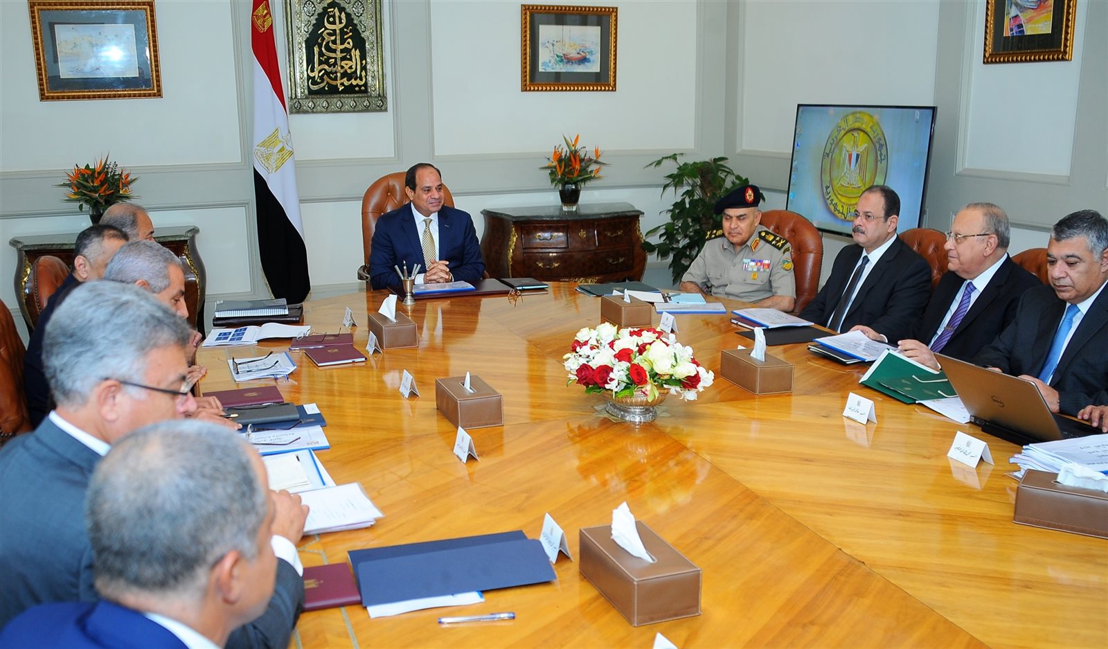 الرئيس السيسى خلال ترأس المجلس الأعلى للاستثمار