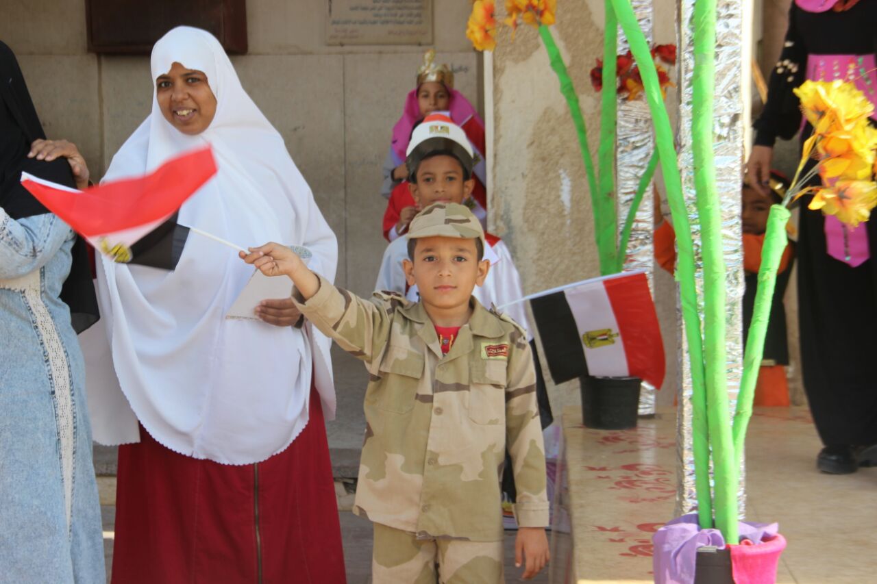 مدرسة صهيب الرومي بالسلام تحتفل بمبادرة " في حب مصر" 
