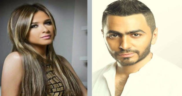 تامر حسنى وياسمين عبد العزيز 
