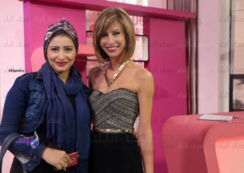 أمينة شلباية مع محررة صدي البلد أمينة شلباية مع محررة صدي البلد