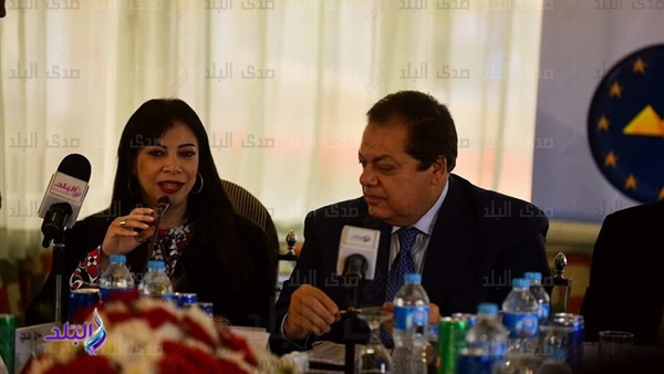 وزيرة الاستثمار خلال الاجتماع وزيرة الاستثمار خلال الاجتماع
