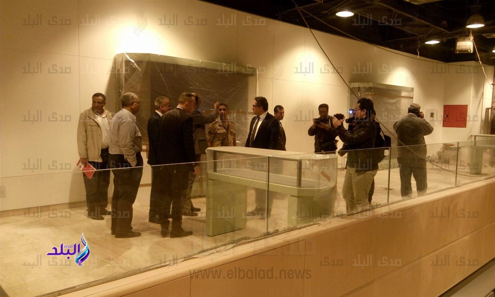 وزير الأثار في متحف الحضارة