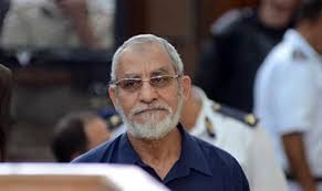 مرشد الإخوان محمد بديع خلال جلسة اليوم مرشد الإخوان محمد بديع خلال جلسة اليوم