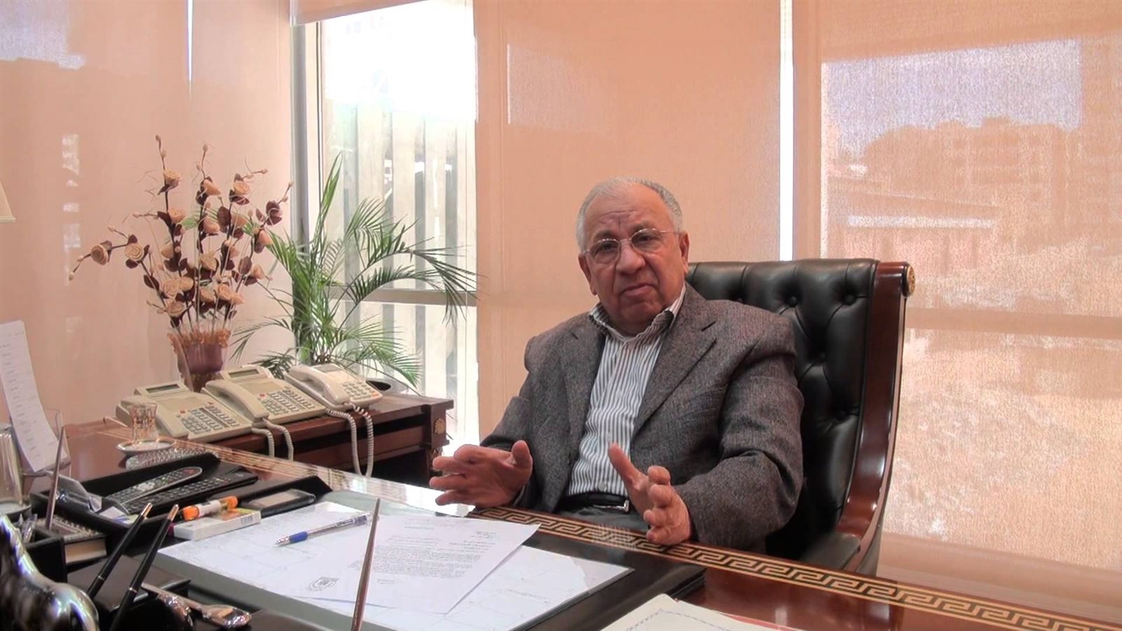 حسن عبدالعزيز رئيس الاتحاد المصري للمقاولين
