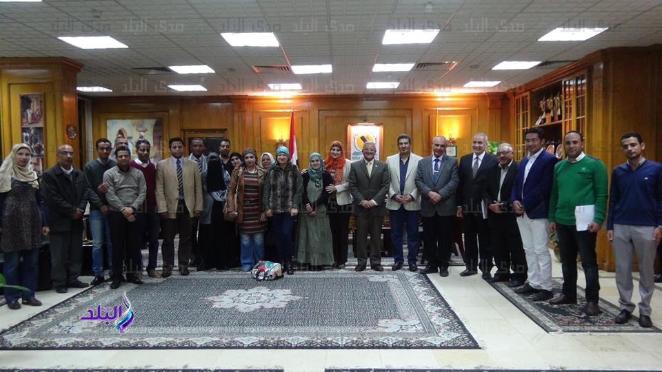 جانب من الزيارة جانب من الزيارة