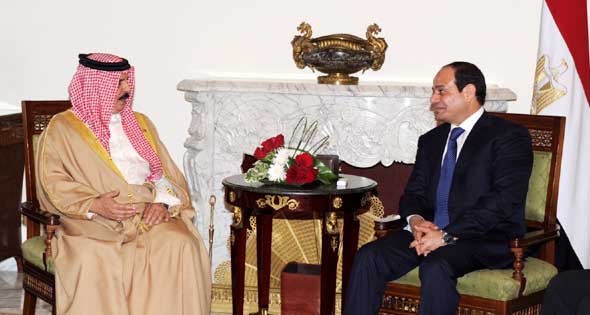السيسي وملك البحرين