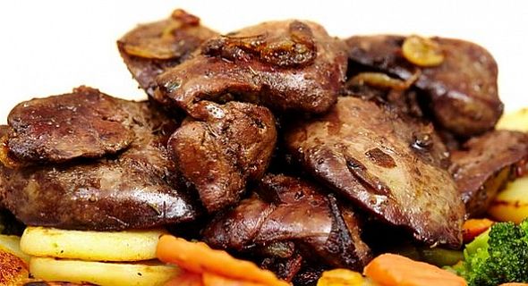 كبدة الدجاج بالبطاطس كبدة الدجاج بالبطاطس