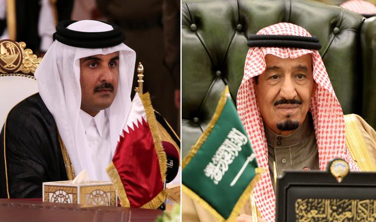 العاهل السعودى والامير القطرى