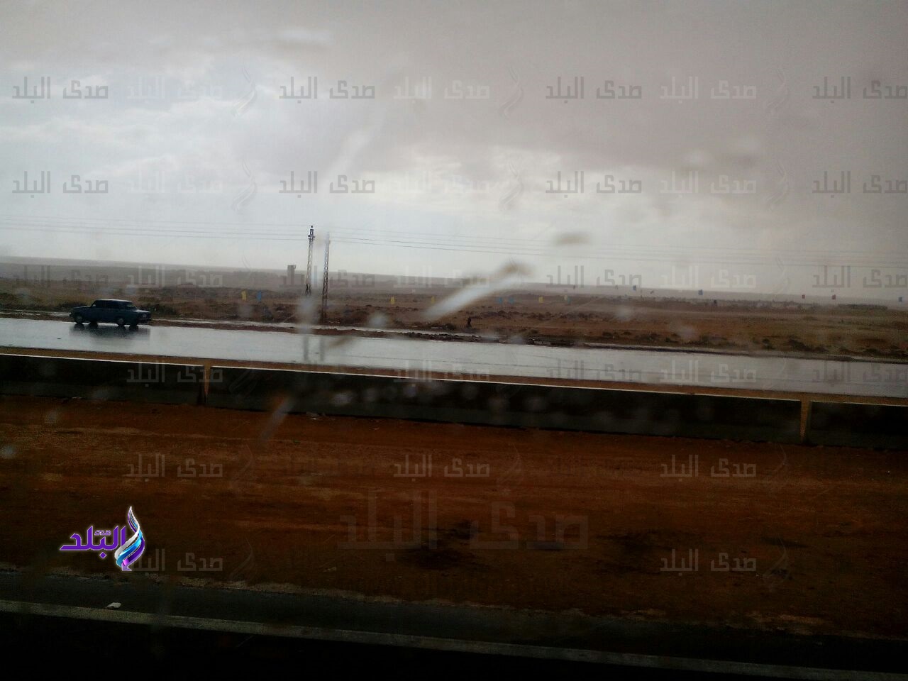 امطار غزيرة بمطروح