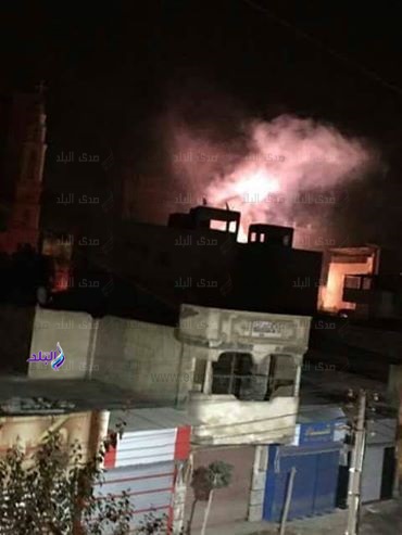 جانب من الحريق