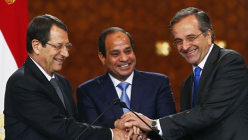 القمة الثلاثية المصرية القبرصية اليونانية.