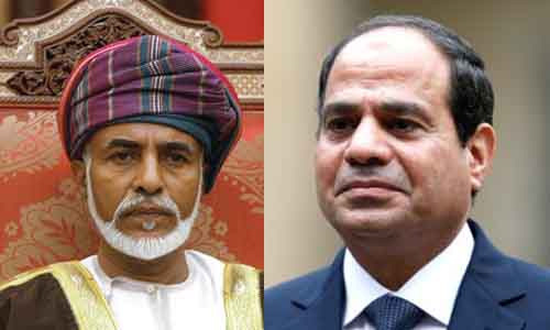 الرئيس عبد الفتاح السيسي و السلطان قابوس بن سعيد