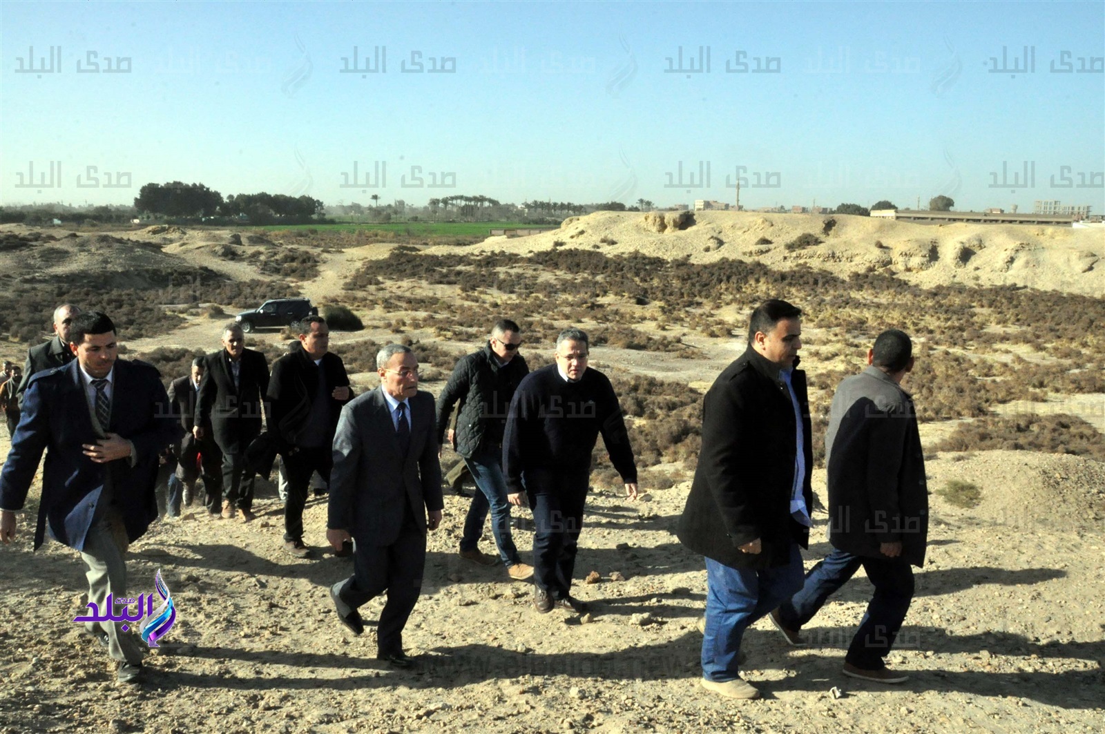 وزير الاثار خلال جولته بالقليوبية