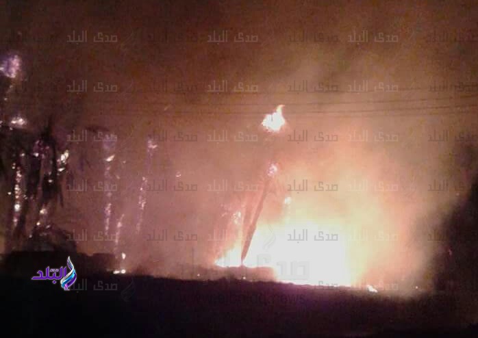 حريق داخل شقتين بالاقصر