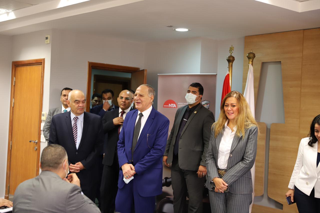 الدكتورة رشا راغب ورئيس هيئة قضايا الدولة