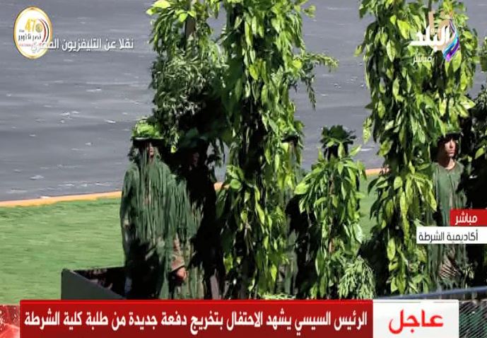 استعراض جسم يبرز عليه الطلبة مهارات الإخفاء والتمويه 