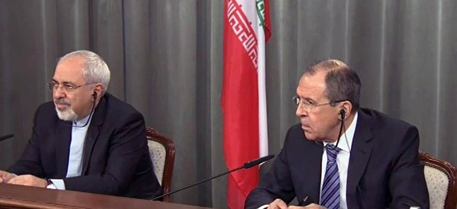 لافروفمع نظيره ظريف  لافروفمع نظيره ظريف