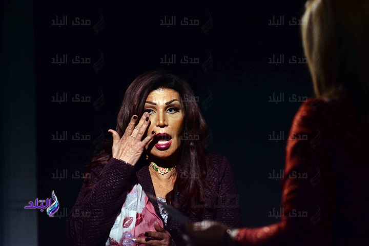 جانب من لقاء نجوى فؤاد مع منى باروما