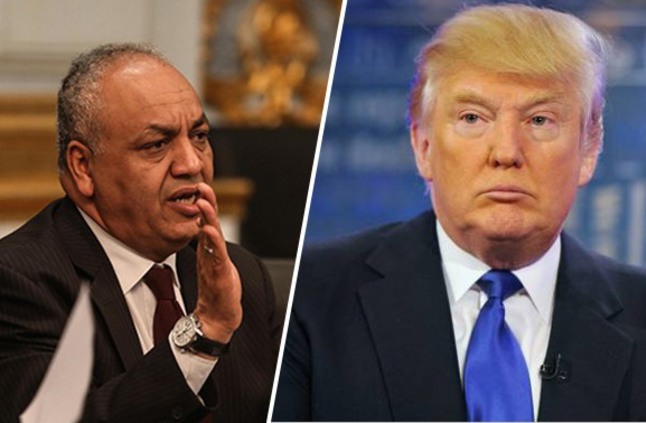 الرئيس الأمريكي دونالد ترامب والنائب مصطفى بكري