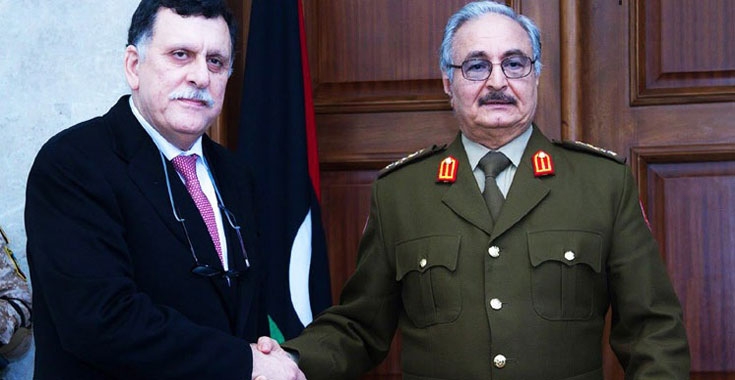 حفتر والسراج 