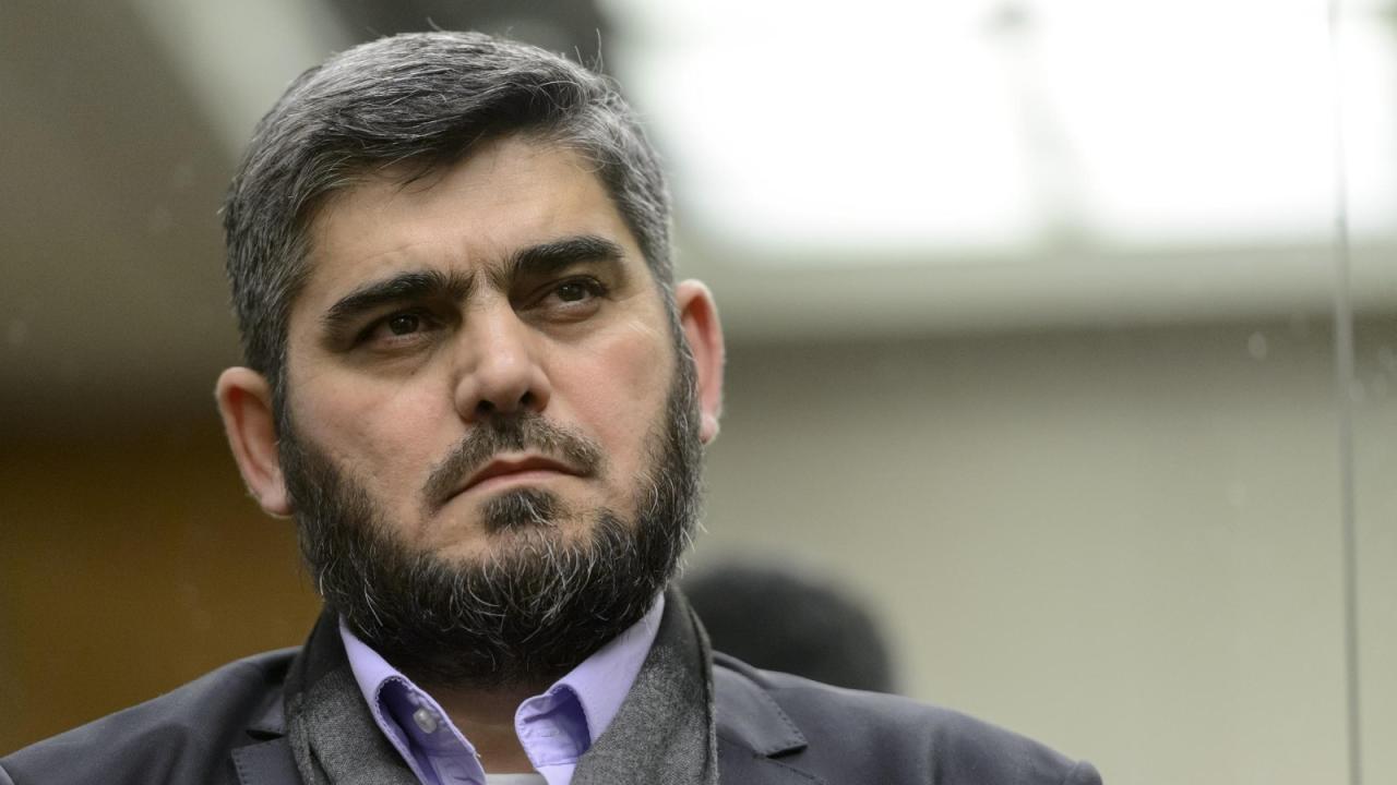 كبير مفاوضي المعارضة السورية محمد علوش كبير مفاوضي المعارضة السورية محمد علوش