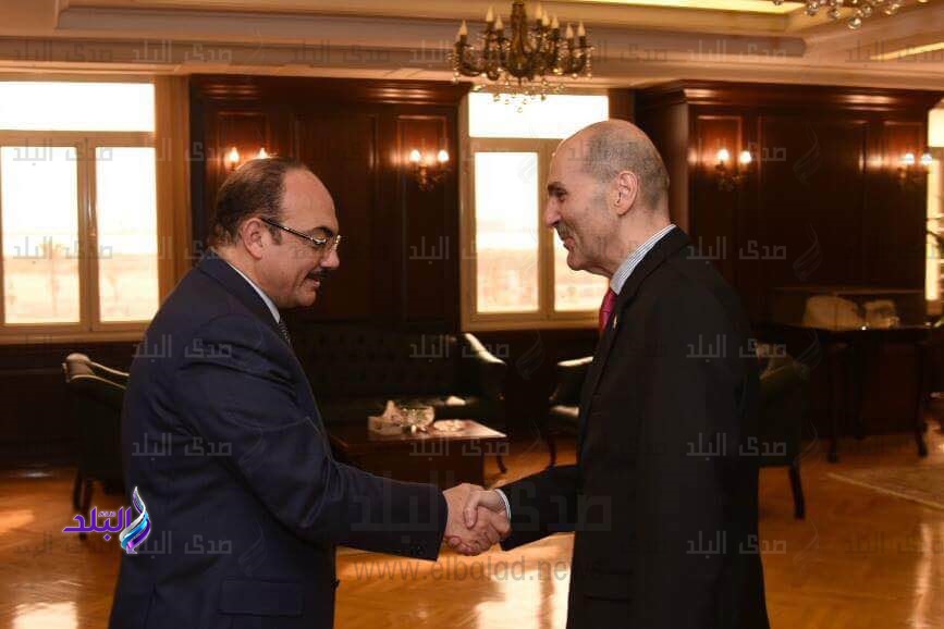 جانب من لقاء محافظ الإسكندرية بسفير جورجيا