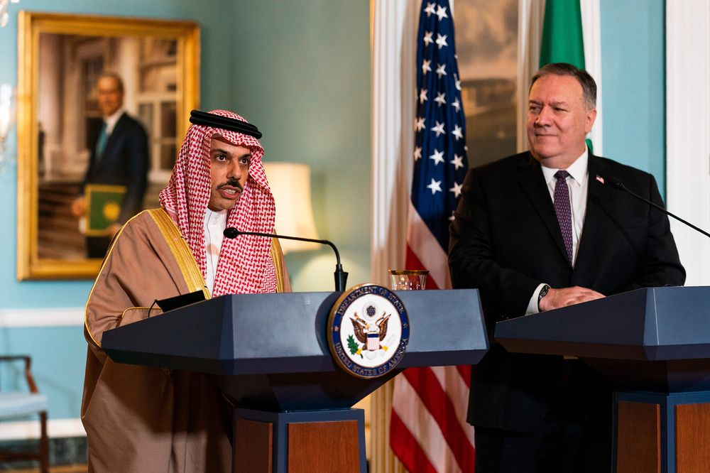 وزير الخارجية السعودي ونظيره الأمريكي